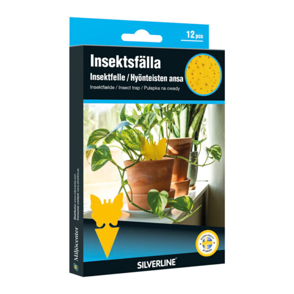 Silverline® Insektsfälla Krukväxt Limfjäril 12-pack